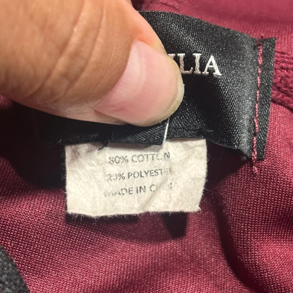 Men's Burgundy Zip Up Sweater XL - Picture 7 of 9